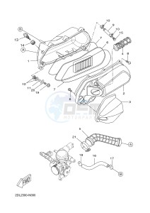 YP250R X-MAX 250 (2DL5 2DL5 2DL5 2DL5) drawing INTAKE 2