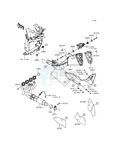 Z800_ABS ZR800DEF UF (UK FA) XX (EU ME A(FRICA) drawing Muffler(s)