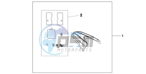 REAR SEAT COWL R-320P