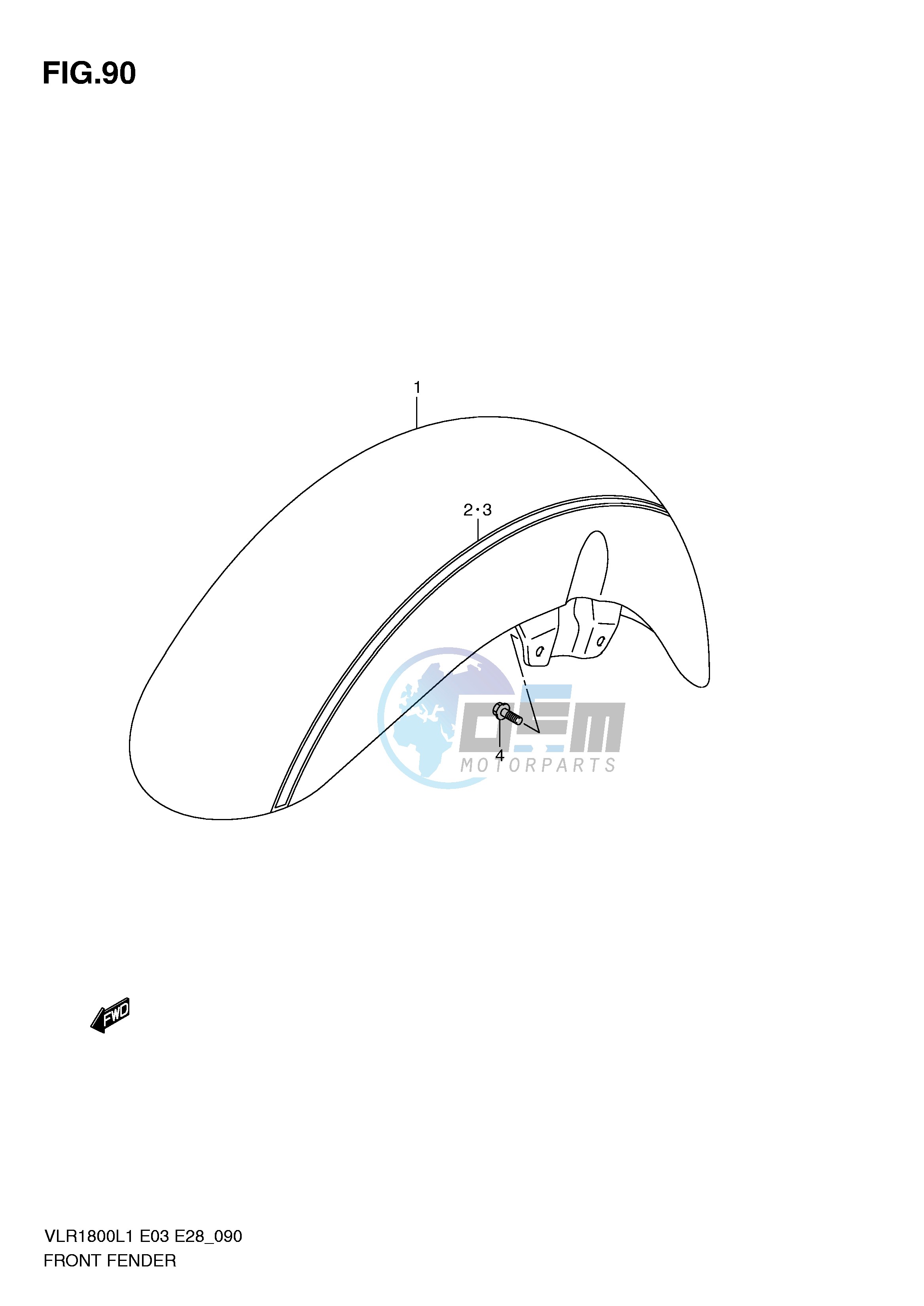 FRONT FENDER (VLR1800TL1 E33)