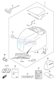 DF 60A drawing Engine Cover