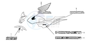 CB600F CB600F drawing MARK