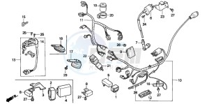 PK50SM WALLAROO drawing WIRE HARNESS/ IGNITION COIL