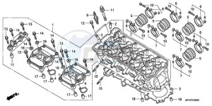 CB1000RA9 Australia - (U / ABS) drawing CYLINDER HEAD