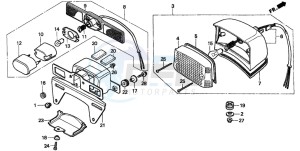 CMX250C REBEL drawing TAILLIGHT