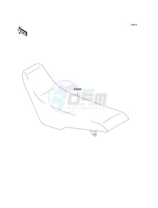 KLX 300 A [KLX300R] (A6F-A7A) A6F drawing SEAT