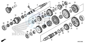 TRX420FA2G TRX420F Europe Direct - (ED) drawing TRANSMISSION (TRX420FA1/FA2)