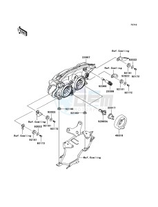 Z1000 ZR1000B9F FR GB XX (EU ME A(FRICA) drawing Headlight(s)