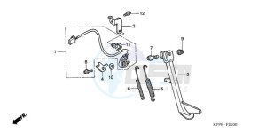 CBR125RWA France - (F / CMF WH) drawing STAND