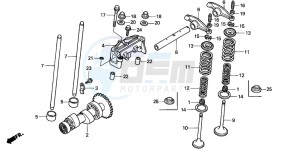 TRX350TM FOURTRAX 350 drawing CAMSHAFT