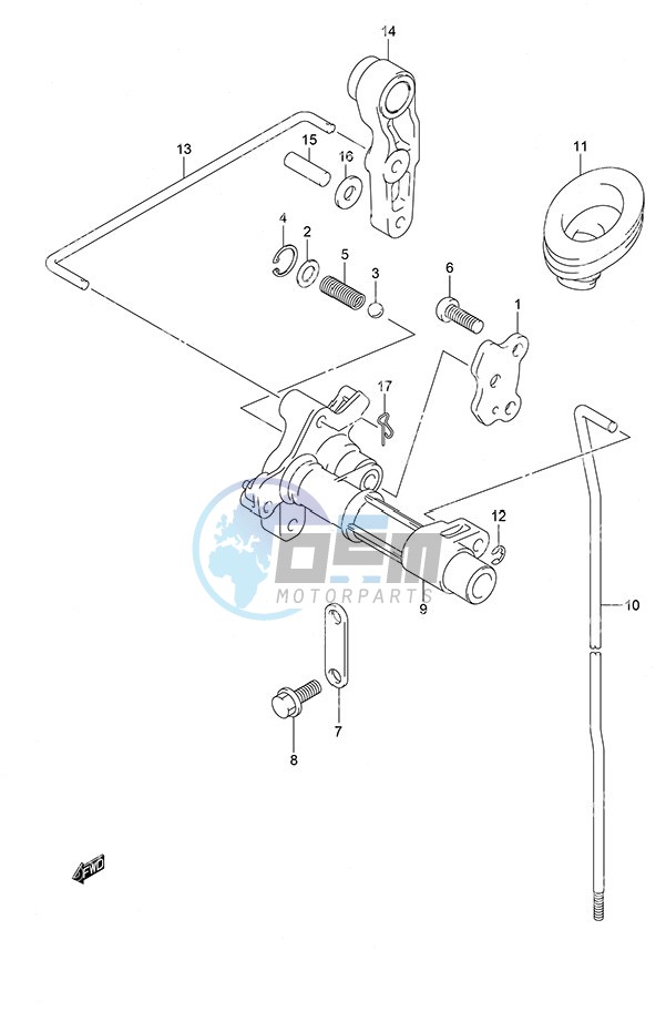 Clutch Rod w/Remote Control