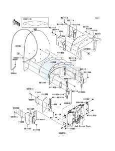 VN1600 CLASSIC TOURER VN1600D6F GB XX (EU ME A(FRICA) drawing Cowling