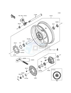 NINJA ZX-10R ABS ZX1000KFFA FR XX (EU ME A(FRICA) drawing Rear Hub