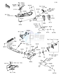 NINJA ZX-6R ZX636EGFA GB XX (EU ME A(FRICA) drawing Muffler(s)