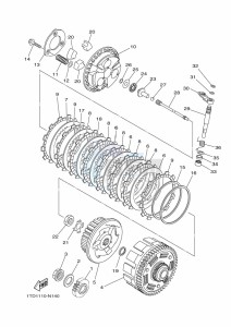 YFZ450R (BKDL) drawing CLUTCH