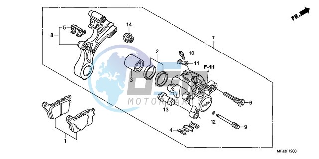 REAR BRAKE CALIPER (CBR600RR)