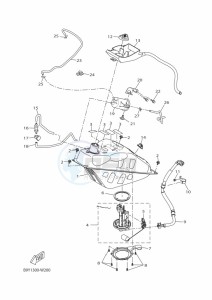 CZD250-A  (BFR1) drawing FUEL TANK