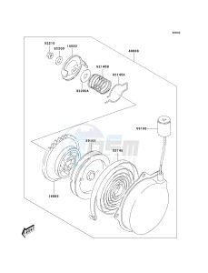 KSF 80 A [KFX80] (A6F) A6F drawing RECOIL STARTER