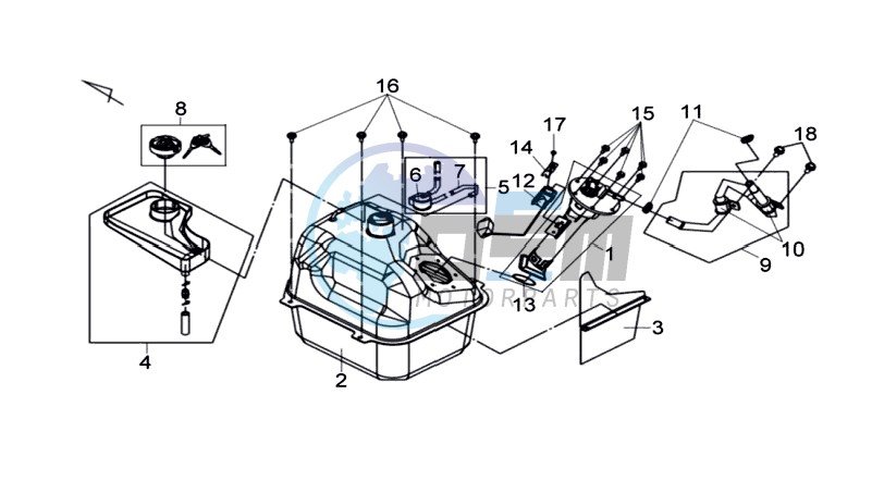 FUEL TANK - FUEL CUT