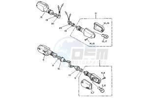 TDM 850 drawing FLASHER LIGHT