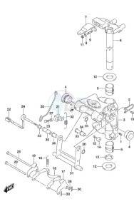 DF 25A drawing Swivel Bracket Remote Control