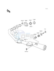 ZR 550 B [ZEPHYR] (B1-B4) [ZEPHYR] drawing MUFFLER