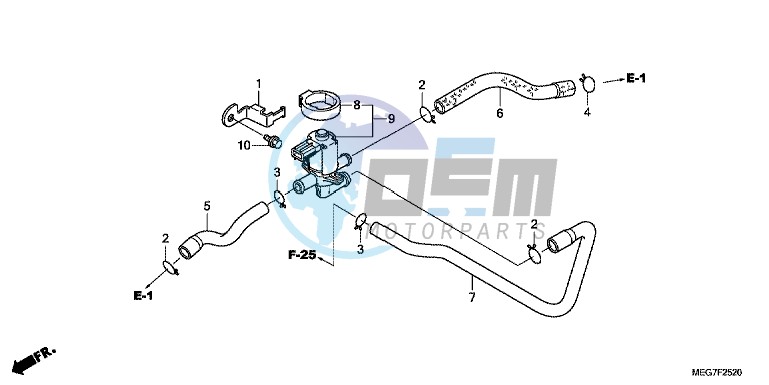 AIR INJECTION CONTROL VALVE (VT750C2B/C2S/CS/C/CA)