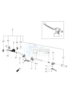 SR 150 4T-3V (EMEA-LATAM) drawing Handlebars