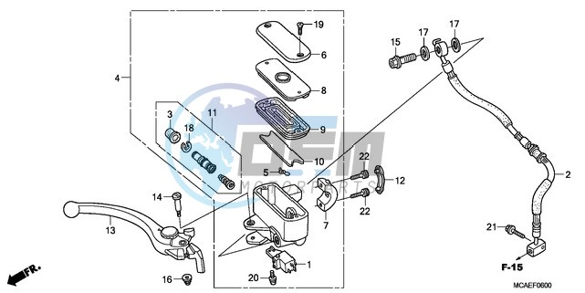 FRONT BRAKE MASTER CYLINDER