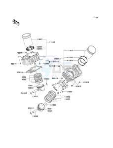 VN 800 G [VULCAN 800 DRIFTER] (E1-E5) [VULCAN 800 DRIFTER] drawing CYLINDER_PISTON-- S- -