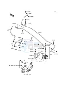 Z800 ABS ZR800DGF UF (UK FA) XX (EU ME A(FRICA) drawing Brake Piping