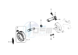 ET4 50 drawing Rear brake shoes