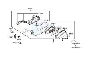 AGILITY DELIVER 50cc drawing Air Cleaner