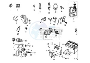 X–FIGHT - 50 cc drawing ELECTRICAL DEVICES