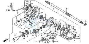 TRX500FM drawing FINAL DRIVEN GEAR