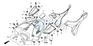 TRX420TE FOURTRAX ES drawing BODY COVER