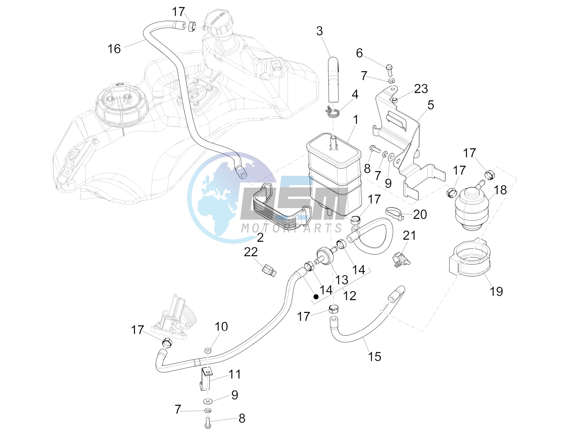 Anti-percolation system