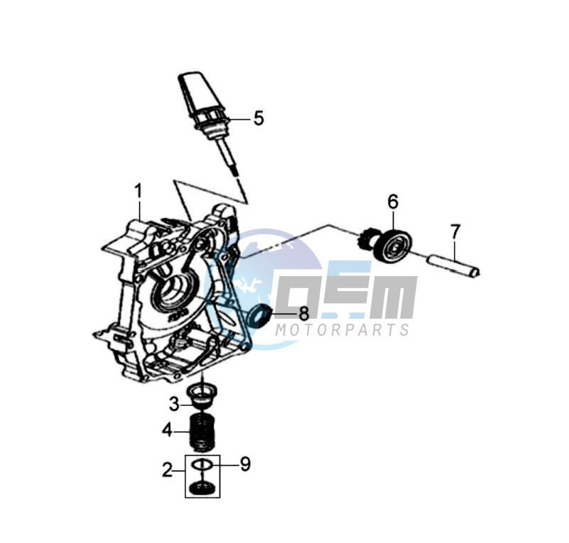 CRANKCASE RIGHT / START MOTOR