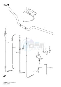 LT-R450 (E28-E33) drawing HANDLEBAR (LT-R450L1 E28)