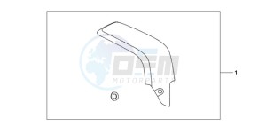 CBR600RA9 France - (F / ABS CMF) drawing CARBON FIBER EXHAUST GUARD