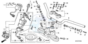 CB1000RAA E / ABS MPH drawing HANDLE PIPE/TOP BRIDGE