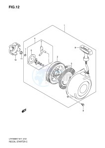 LT-F250 (E17) drawing RECOIL STARTER