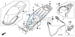 SH150D9 Europe Direct - (ED / KMH 2ED) drawing SEAT/LUGGAGE BOX