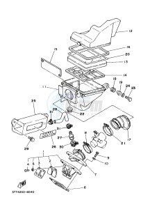 DT125 (3TTR) drawing ADMISION INTAKE