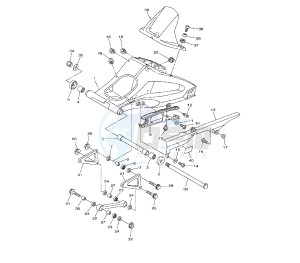 FZ1-NA 1000 drawing REAR ARM 22CD-CE