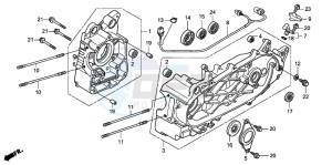 FES125 S-WING drawing CRANKCASE (FES1253-5)(FES1503-5)