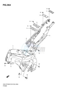 GSX-R750 (E3-E28) drawing FRAME (MODEL L0)