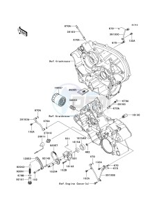 KRF 750 J [TERYX 750 FI 4X4 LE] (J9FA) J9FA drawing OIL PUMP_OIL FILTER