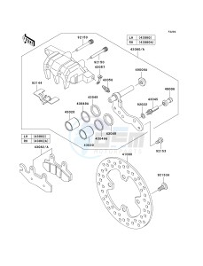 KRF 750 L [TERYX 750 FI 4X4 LE SPORT MONSTER ENERGY] (L9F-L9FA) L9F drawing FRONT BRAKE