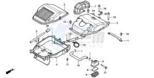 VF750CD drawing AIR CLEANER